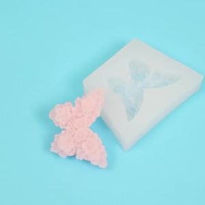 Khuôn Silicon Hình Bướm Hoa Hồng Dùng Làm Đồ Trang Trí Thạch Cao Thơm Tự Làm Dụng Cụ Làm Bánh Thân Thiện Với Môi Trường