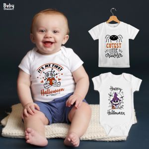 Baby Onesies PH My 1st Halloween Baby Clothes 0-18 months Trick or Treat Newborn Baby Boy Girl Cotton Bodysuit T-shirt