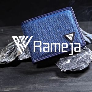 RAMEJA Fashion Dompet Pria Bahan Canvas Leather RMJW12