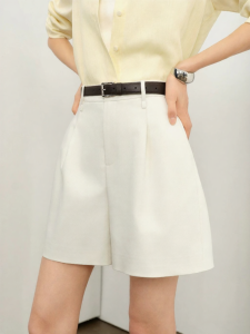 Eifini | Quần Short Trắng Thời Trang Phong Cách Casual