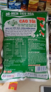 DR-MEN TIÊU HÓA CAO TỎI Kích thích tiêu hóa phong tiêu chảy trên vật nuôi Dạng bột