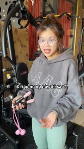 Dây nhảy không dây không gây tiếng ồn tay cầm chống trượt đếm số vòng tự động