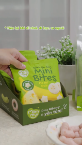 Bánh Ăn Dặm Cho Bé 6 Tháng Mini Bites Mămmy Hỗ Trợ Phát Triển Xương Răng 5 Vị Trái Cây Phô Mai