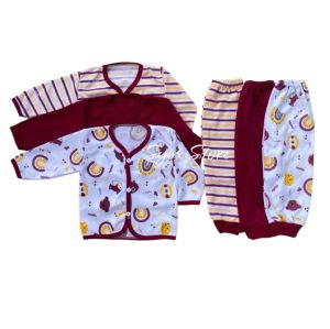 6 PCS / 3 SET BAJU CELANA PANJANG BAYI NEWBORN MOTIF ARISTA BABY TERBARU