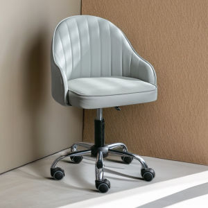 Nordic Style Home Computer Chair Comfortable Desk Height Adjustable Leather Chair Beauty And Nail Study Small Writing Home Office Chair