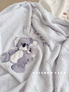 Chăn Lông Cừu Mềm Mại Dễ Thương Cho Trẻ Em Chăn Lông Cừu Nửa Thân Chăn Siesta Chăn Ôm Ba Màu Chăn Mùa Thu Đông