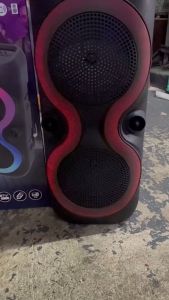 6.5"*2 speakers Bluetooth with microphone wireless karaoke party stereo HIFI audio RGB lighting subwoofer 2 speaker design radio with microphone