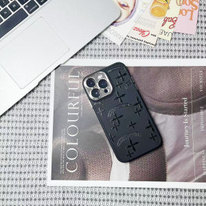 🔥ส่งจากไท🔥ข้าม แฟชั่น เคส for iPhone XR body 14Pro 13Pro เคสไอโฟน Xr บอดี้ 13Pro 14 pro case ฟิล์มติดเลนส์ cross