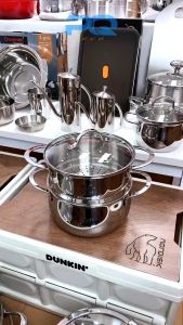 Nồi hấp CHOCKMEN xửng hấp CHOCKEM 16 cm CKM 590  xửng hấp inox CHOCKMEN 20 cm CKM 50 xửng hấp mini tiện dụng