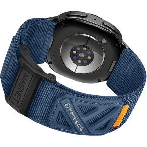 Braided Nylon Watch Band for Samsung Galaxy Watch 8 Soft Magnetic Clasp Easy Wear 40mm/44mm/46mm Mens Band