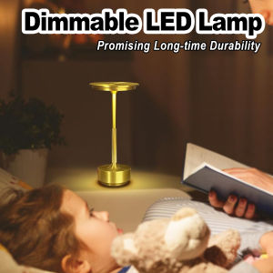 3 Color Table Lamp Usb Lamps Gold Touch Restaurant Touch Control Led Night Rechargeable Dimming Silver Black Decorative Bedside