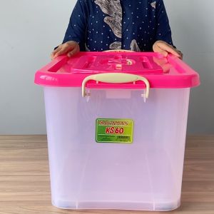 NAGAMAS Box Kontainer Plastik Dengan Roda Kotak Penyimpanan 60 Liter