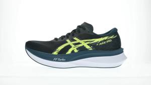 ASICS Men MAGIC SPEED 4 Running Shoes in Black/Tranquil Teal