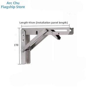 90 Degree Foldable Hinge Furniture Leg and Foot Tea Table Folders Stainless Steel