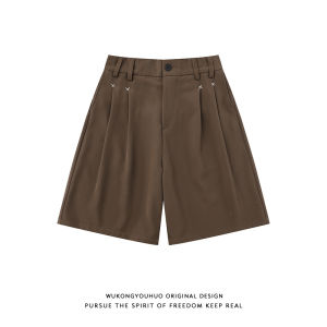 WUKONGYOUHUO | Retro Chic Japanese Simple Style Shorts 5-inch Length