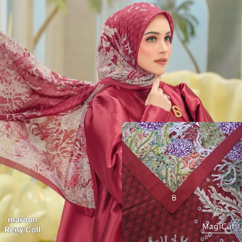 littel mermaid series semi origina button scarves memakai logo