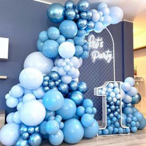 New Blue Macaron Balloon Set For Party Decorations
