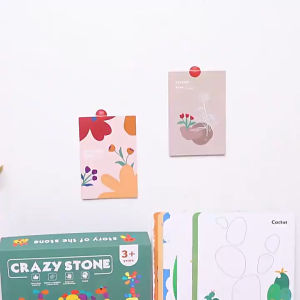 Permainan Batu Pelangi Berwarna Crazy Stone Rainbow Pebbles Educational Toys Stone Stacking Game For Children