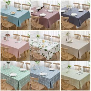 Vải Trải Bàn PVC Chống Thấm Nước Chống Dầu Hình Chữ Nhật Không Cần Giặt Vải Trải Bàn Trà Vải Trải Bàn Ăn Vải Trải Bàn Học Sinh