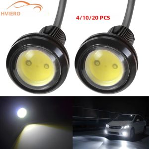 4/10/20 Chiếc Đèn LED Mắt Đại Bàng 18MM Cho Xe Máy Siêu Sáng Đèn Chạy Ban Ngày Đèn Lùi Đèn Phanh Đèn Tín Hiệu 12V Lắp Chung