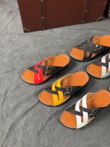 Falimottype)Size 36-43 Womens Open Toed Beach Slippers Fashion School Student Wedge Heels Shoes Roman Style Thick Soled Sandal