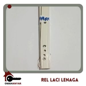 1 PASANG Rel Laci Furniture Lenaga Adaar 25 - 50cm 250 - 500mm Beige