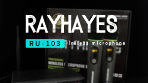 RAYHAYES RGB Wireless Microphone - Rechargeable UHF Handheld Dynamic Microphone for Karaoke performance