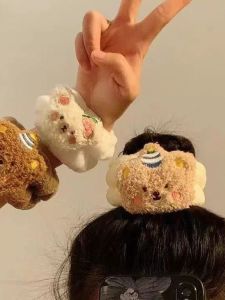 Adorable Bear Cartoon Womens Waterproof Wristband Face Washer Sleeve Cuff Sweat Absorbent Wrist Protector Fashion Accessory