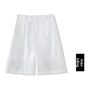 MEITESIJIAONU | Quần Shorts Lụa Tre Dễ Thương Mỏng A-Line Rộng Cho Phụ Nữ Mùa Hè
