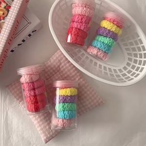 FR-C1204 Ikat Rambut Donat 6 Pcs Puffy Kunciran Wanita Remaja Anak / Karet Rambut Aksesoris Wanita