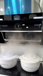 Time Century TC-421 Cooker Hood Kitchen Range Hood 4800m³/hr Powerful Suction Auto Clean Gesture Control Smoke Extractor