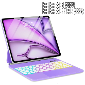 Magic Keyboard for iPad Air 11 M4 2026/ M3 2025/M2 2024 Case Keyboard for iPad Air 4th 5th Generation 10.9 Folio Smart Cover