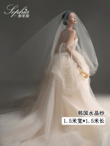 ชุดแต่งงาน Crystal Veil ผ้าโปร่งบาง ใส่ไปถ่ายภาพ ชุดแต่งหน้า ชุดแต่งงาน ชุดราตรี ชุดเดรสยาว ชุดราตรี ชุดแต่งงาน