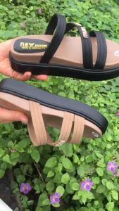 Dép Wedge Nữ Thời Trang Mẫu Mới 2024 Đế Xuồng Cao Cấp 3cm Quai Da Mềm Phong Cách Đi Chơi