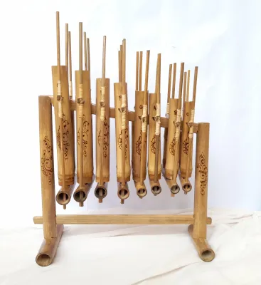 Angklung 1 Oktaf 8 Nada Ukuran Mini Untuk anak TK/Paud