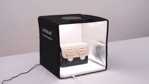 COD PULUZ Mini Photo Studio Box Folding LED 3 in 1 Color dengan 6 Latar Belakang