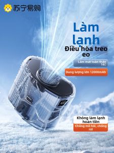 Doublepow | Quạt Cầm Tay Đeo Hông Di Động 2025 Quạt Điện USB Cho Ngoài Trời Quạt Làm Mát Nhiệt Độ Cao Quạt Làm Mát Cho Nhà Bếp Và Sân Sau