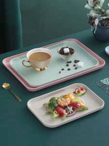 Multi-purpose large capacity tray Fruit plate cutlery plate Restaurant plate Plastic household practical food grade storage tray