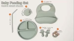 3Pcs/Set Anti-Hot Baby Bowl+Spoon+Fork Feeding Food Tableware Cartoon Bear Kids