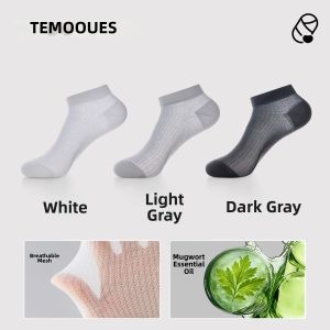 Cool Anti-Odor Moisture-Wicking Mens Ankle Socks