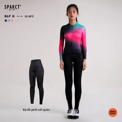 Spakct | Bộ Đồ Đua Xe Dài Tay Nhanh Khô Cho Phụ Nữ Áo và Quần bó mùa Hè