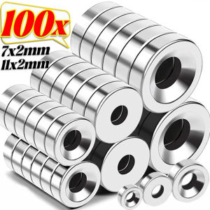 Dizoey Ring Neodymium Disc Strong Magnets Fridge Small Magnetic Blocks Whiteboard Round Magnets Office Button Magnet Cabinet Magnetic