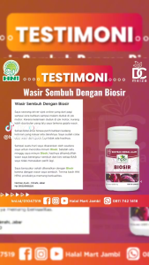 Biosir HNI - Herbal Anti Sembelit - Membantu Meringankan Gejala Wasir