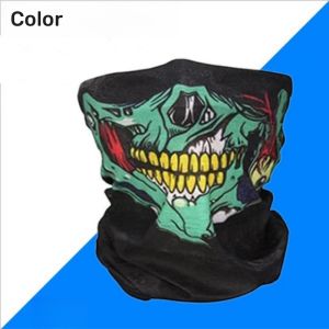 Riding Mask Headwear Halloween Skull Wrapped Scarf for Warm and Washable Outdoor Sports Equipment Headband Breathable Headband