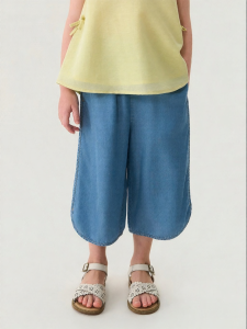 Marc&Janie | Soft Tencel Girls Wide Leg Cropped Pants