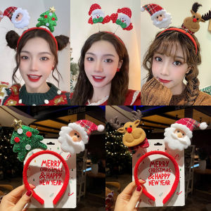 Christmas Santa Claus Headband Festive Forest System Creative Adult Hair Accessory Headwear Holiday Party Decoration