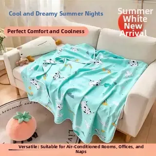 Summer Cooling Infant Blanket Double Layer Cotton Rayon