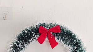 พวงหรีดคริสต์มาส พวงมาลัยคริสต์มาส ประดับต้นคริสต์มาส แขวนประตู ตกแต่งหน้าต่าง ตกแต่งสวน Merry Christmas wreath พร้อมส่ง
