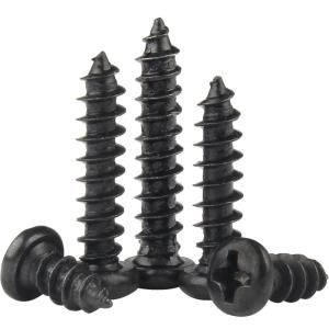 BAODEFENG | Black Iron Round Head Cross Self-tapping Screws