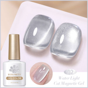 1 Bottle BORN PRETTY 10ml Water Light Cat Magnetic Gel Nail Polish Semi Permanent Soak Off Crystal Gel Polish For Nails Manicure